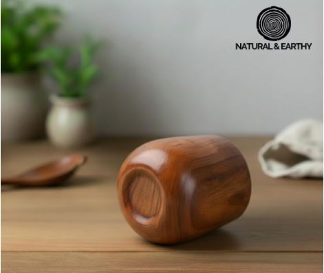 Handmade Jujube Wooden Cup - Lightweight Eco-Friendly  Wood Tea & Coffee Cups  – Rustic Wooden Mugs