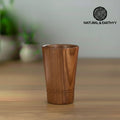 Handmade Japanese Wooden Cup - 250ml Natural Wood Tea & Coffee Mug
