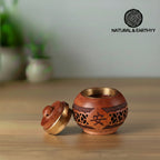 Handmade Wooden Aroma Diffuser Necklace | Essential Oil Pendant