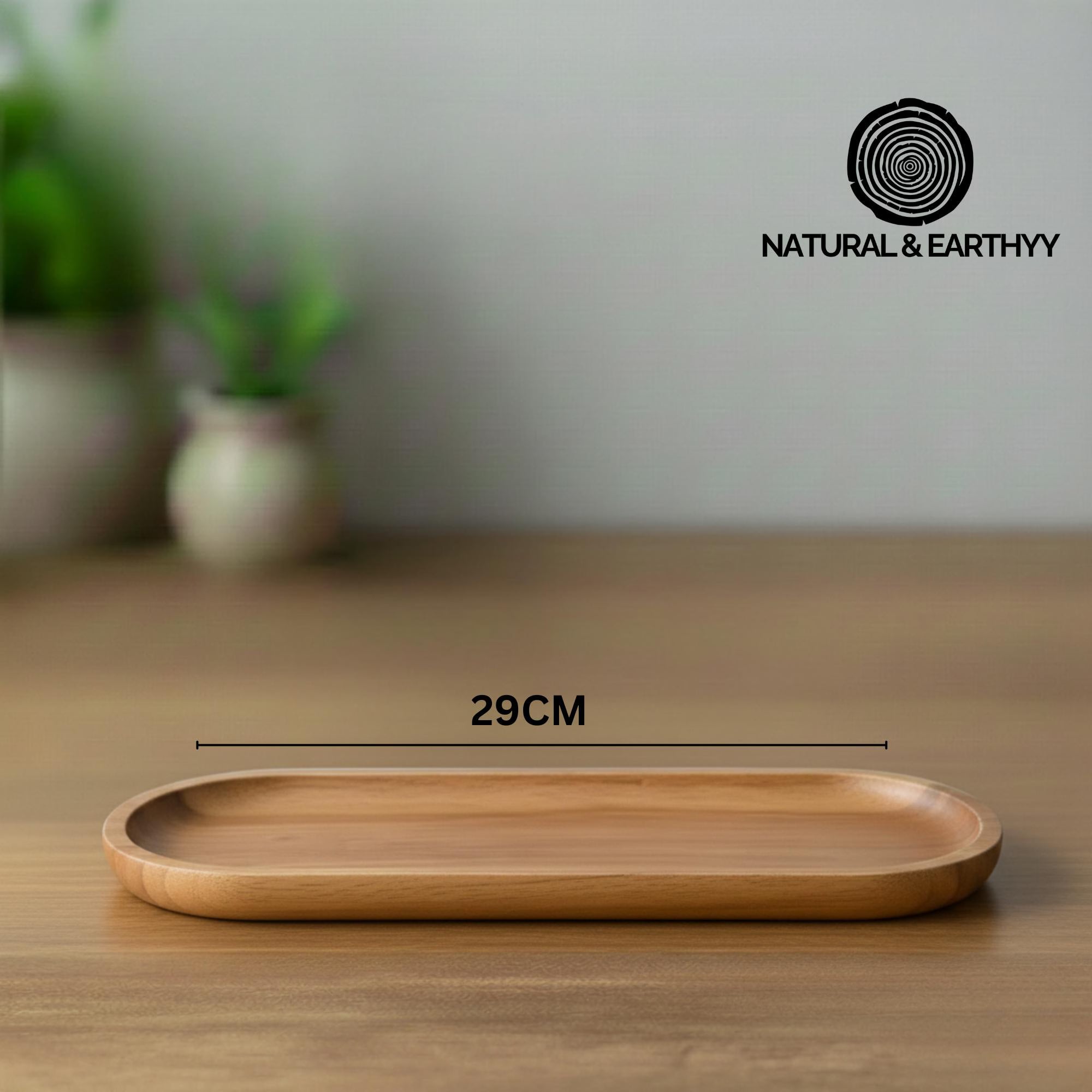Oak Oval Serving Trays | Modern Minimalist Decor
