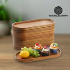 Oak Oval Serving Trays | Modern Minimalist Decor