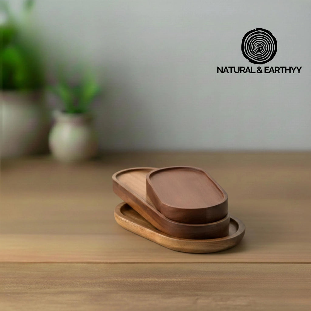Oak Oval Serving Trays | Modern Minimalist Decor
