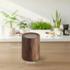 Wooden Trash Can With Lid: Modern Bathroom or Office Paper Bin